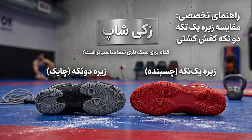 بنر مقاله زیره یک تکه و دو تکه کفش کشتی